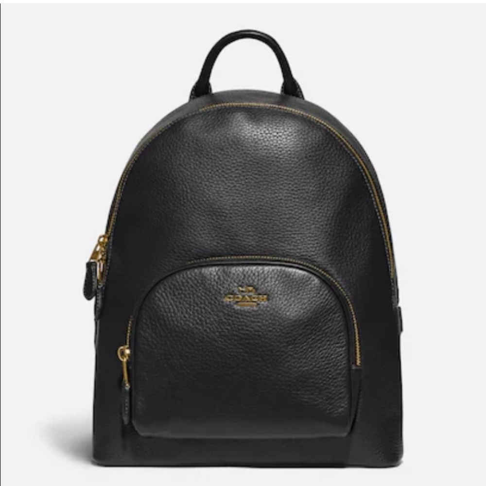 Coach Carrie pebble Leather backpack